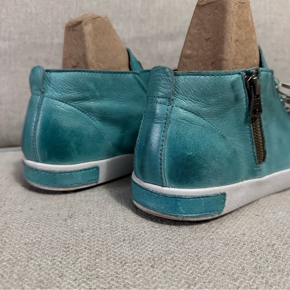 Blackstone JL24 Laguna Leather High Top Sneakers Zippers EUC Size EU 40, US 10 - Picture 8 of 12